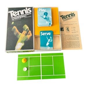Tennis The Smashing Card Game by Parker Brothers 2 or 4 Players Ages 10 Adult